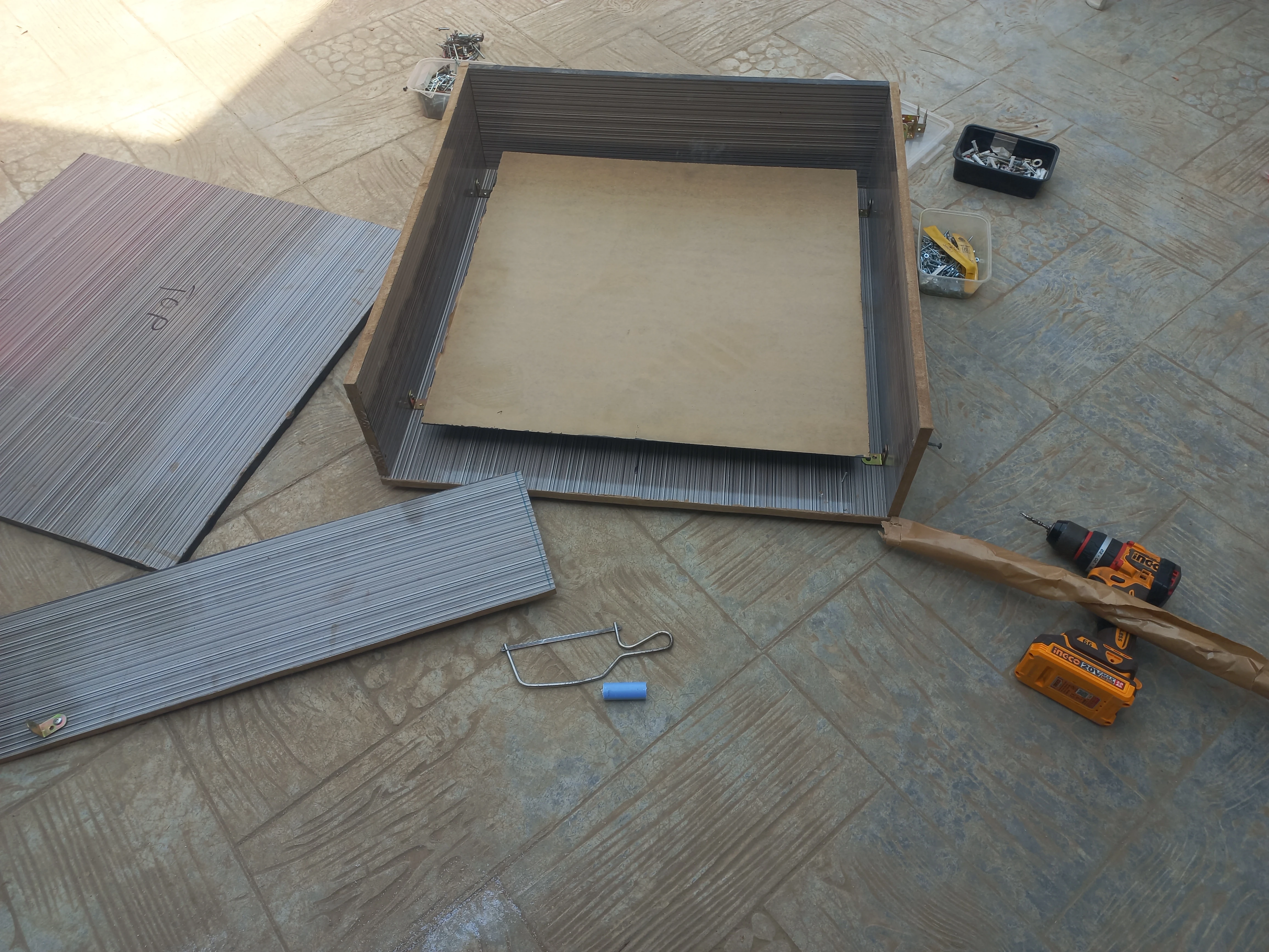 WPC perimeter frame construction — angle 1
