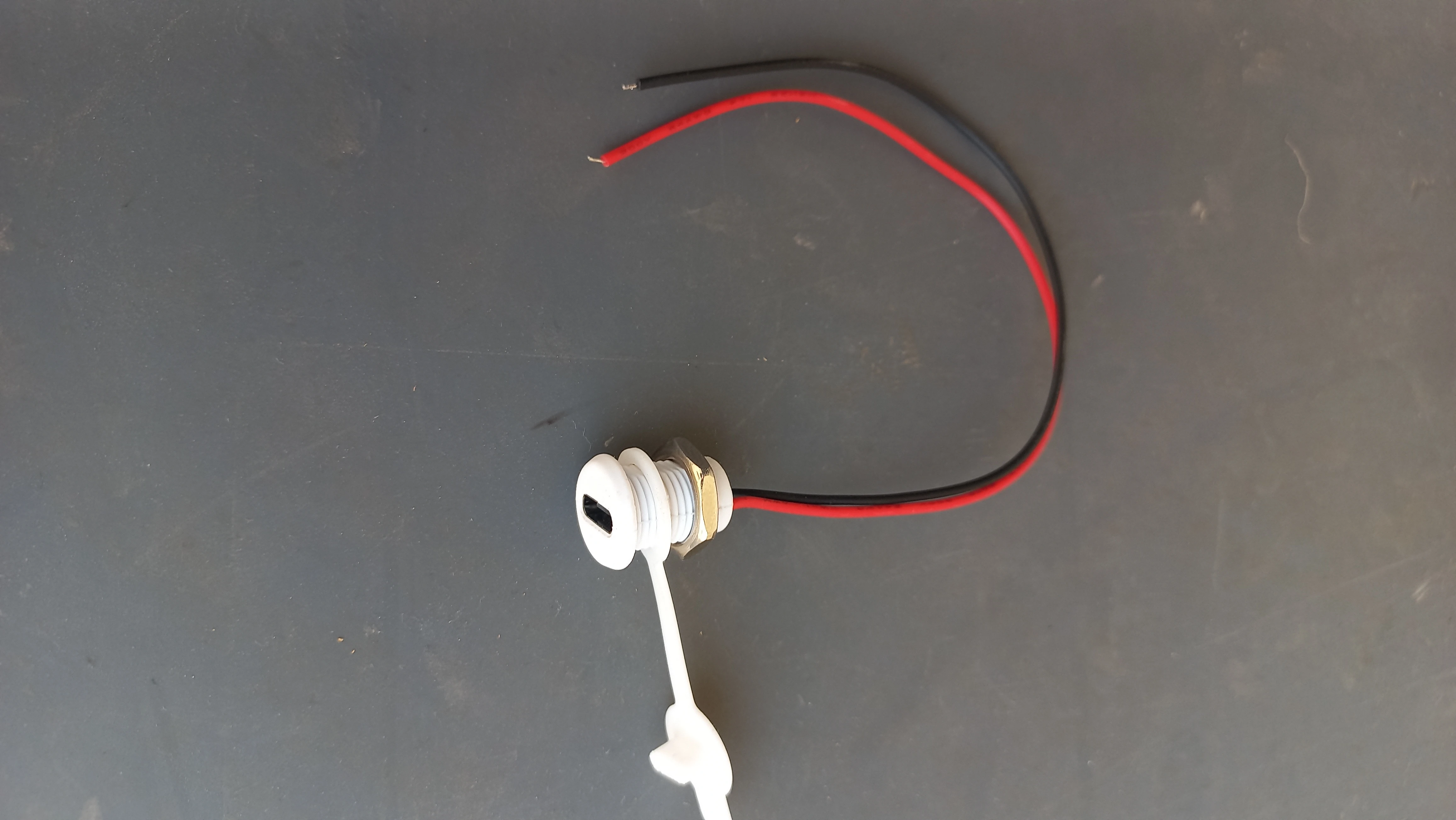 Panel-mount DC charging jack